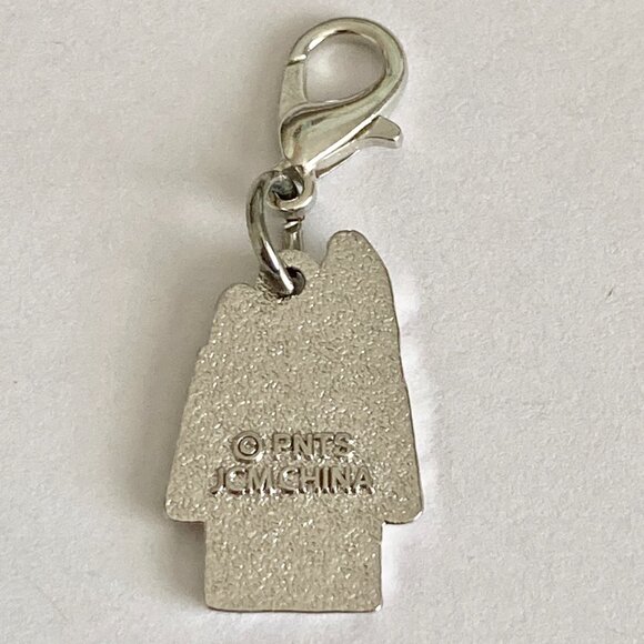 Peanuts Snoopy Doghouse Clip On Charm Zipper Pull Purse Charm Signed Red Enamel - Picture 5 of 8